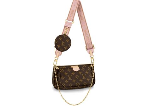 borsa louis vuitton multi pochette rosa|louis vuitton monogram bag.